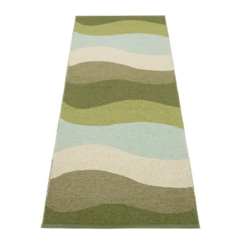 Covor tip traversa pentru interior si exterior verde 70x200 cm Urvi Woods - Pappelina imagine