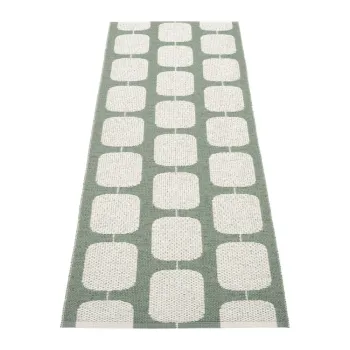 Covor tip traversa pentru interior si exterior verde/crem 70x200 cm Sten Army - Pappelina imagine