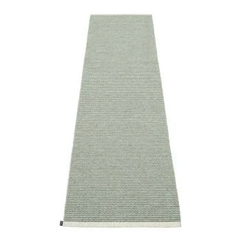 Covor tip traversa pentru interior si exterior verde deschis 60x250 cm Mono Sage Army - Pappelina imagine