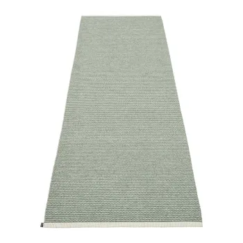 Covor tip traversa pentru interior si exterior verde deschis 70x200 cm Mono Sage Army - Pappelina imagine