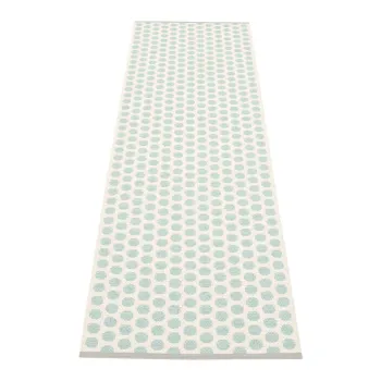 Covor tip traversa pentru interior si exterior verde menta 70x250 cm Noa Pale Turquoise - Pappelina imagine