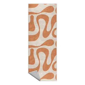 Covor tip traversa portocaliu lavabil 60x230 cm Caramel Latte - Mila Home imagine