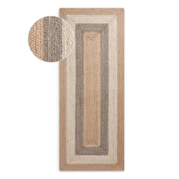 Covor tip traversa reversibil/tesut manual din iuta 80x200 cm Juno - Hanse Home imagine