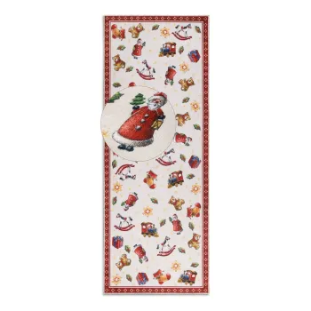 Covor tip traversa rosu 80x200 cm cu model de Craciun Red Christmas - Villeroy&Boch imagine