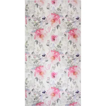 Covor tip traversa roz-fildes lavabil 80x200 cm Pink Garden - Vitaus imagine