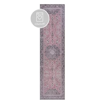 Covor tip traversa roz lavabil 60x230 cm FOLD Somerton - Flair Rugs imagine