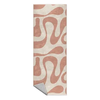 Covor tip traversa roz lavabil 80x200 cm Strawberry Latte - Mila Home imagine