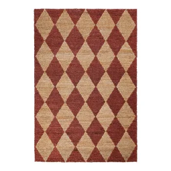 Covor tip traversa teracota tesut manual din amestec de iuta 60x230 cm Effie Diamond - Flair Rugs imagine