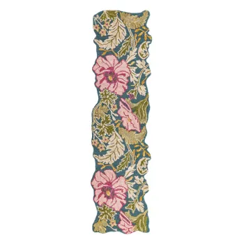 Covor tip traversa tesut manual din lana 60x230 cm Daphne Shaped Floral - Flair Rugs imagine