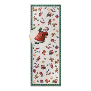 Covor tip traversa verde 80x200 cm cu model de Craciun Green Christmas - Villeroy&Boch imagine