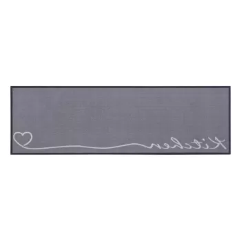 Covor tip traversa Zala Living The Kitchen is Open, 50 x 150 cm, gri imagine