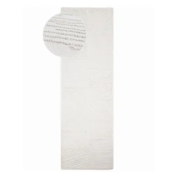 Covor tip traversAalb E>esut manual din amestesc de lAcnA80x230 cm Sculptured Blocks aEURFlair Rugs imagine