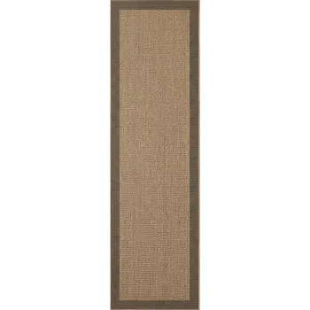 Covor tip traversApentru interior E(TM)i exterior maro 80x250 cm Timber 1402 aEURAyyildiz Carpets imagine