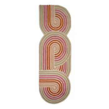 Covor tip traversAroz E>esut manual din lAcnA80x300 cm Spiral Shaped aEURFlair Rugs imagine