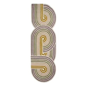 Covor tip traversAverde E>esut manual din lAcnA80x300 cm Spiral Shaped aEURFlair Rugs imagine