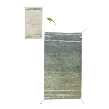 Covor verde/albastru din bumbac 80x140 cm Twin Vintage - Lorena Canals imagine