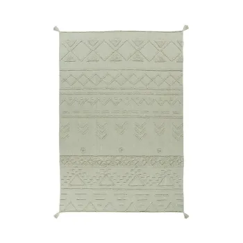 Covor verde deschis lavabil/tesut manual din bumbac 170x240 cm Tribu Olive - Lorena Canals imagine