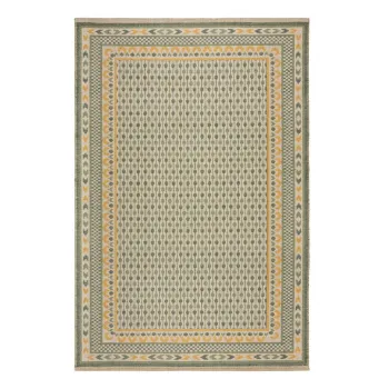 Covor verde din amestec de iuta 160x230 cm Mara Jute Border - Flair Rugs imagine