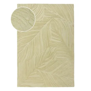 Covor verde din lana 200x290 cm Lino Leaf - Flair Rugs imagine