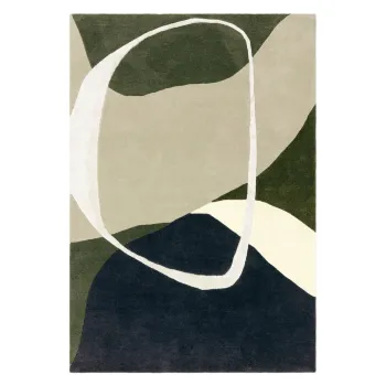 Covor verde handmade din lana 160x230 cm Matrix - Asiatic Carpets imagine