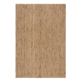 Covor verde/in culoare naturala reversibil/tesut manual din iuta 120x170 cm Jute Boucle Green - Flair Rugs imagine