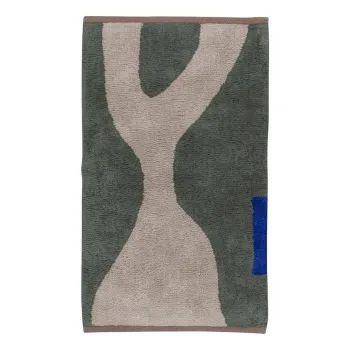 Covor verde inchis lavabil din bumbac 50x80 cm Figura - Mette Ditmer Denmark imagine