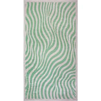 Covor verde lavabil 80x150 cm Green Zebra - Vitaus imagine