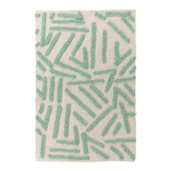 Covor verde menta-crem lavabil 60x90 cm Athena - douceur d'interieur imagine