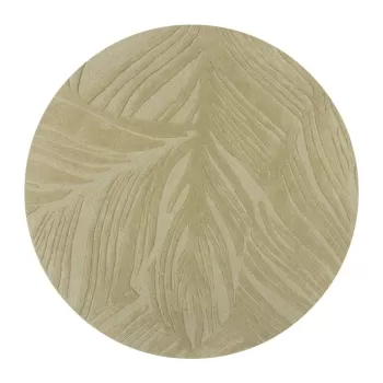 Covor verde rotund din lana o 160 cm Lino Leaf - Flair Rugs imagine