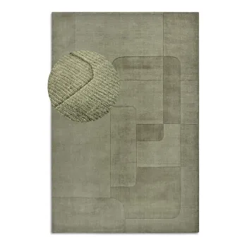 Covor verde tesut manual din lana 160x230 cm Charlotte - Villeroy&Boch imagine