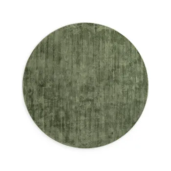 Covor verde tesut manual rotund din viscoza o 150 cm Noemi - Vikosa imagine