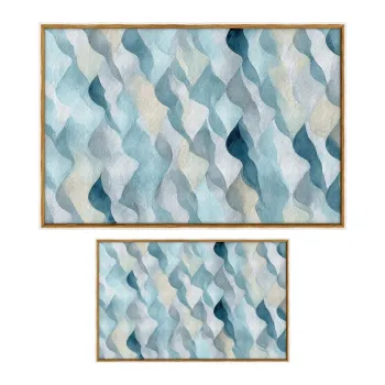 CovoraE(TM)e de baie albastre 2 buc. 60x100 cm aEURFoutastic imagine