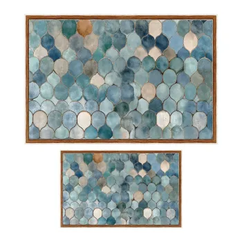 CovoraE(TM)e de baie albastre 2 buc. 60x100 cm aEURFoutastic imagine