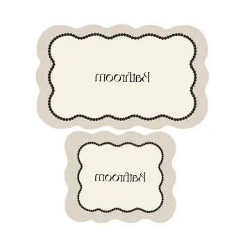 CovoraE(TM)e de baie crem 2 buc. 60x100 cm Bounde aEURFoutastic imagine