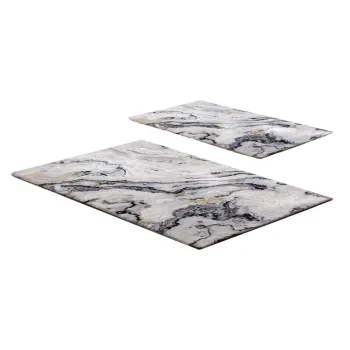 CovoraE(TM)e de baie grej 2 buc. 60x100 cm CT aEURFoutastic imagine