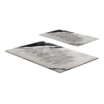 CovoraE(TM)e de baie grej 2 buc. 60x100 cm CT aEURFoutastic imagine