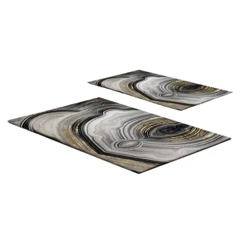 CovoraE(TM)e de baie gri/aurii 2 buc. 60x100 cm CT aEURFoutastic imagine