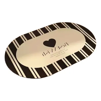 CovoraEde baie negru/crem 60x100 cm Best Wish aEURFoutastic imagine