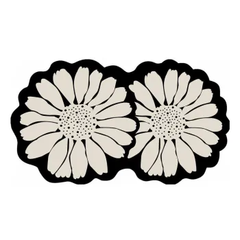 CovoraEde baie negru/crem 70x120 cm Flor Extrana aEURFoutastic imagine