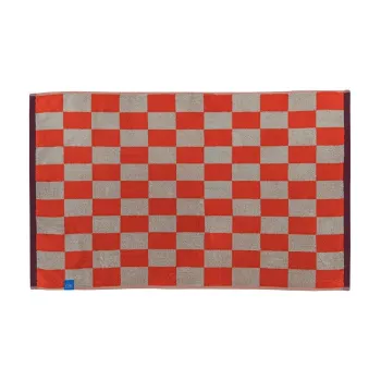 CovoraEde baie portocaliu/bej pentru duEdin bumbac organic 50x80 cm Retro aEURMette Ditmer Denmark imagine