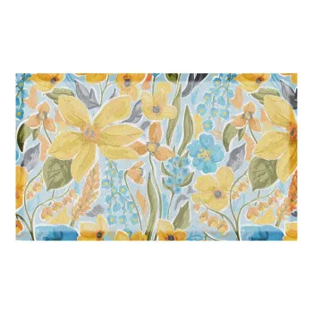 CovoraEde intrare din PVC 40x70 cm Flowers aEURArtsy Doormats imagine