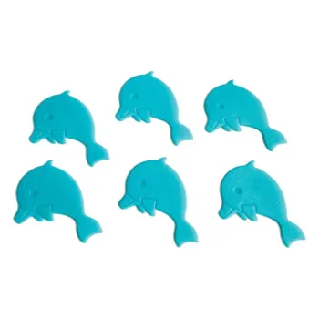 Covoras antiderapant pentru copii pentru cada 12x8 cm Dauphins - Spirella imagine