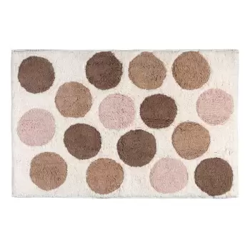 Covoras baie din bumbac organic Wenko Tibet, 60 x 90 cm, bej imagine