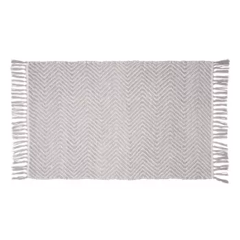 Covoras baie din plastic reciclat Wenko Gata, 50 x 80 cm, gri imagine