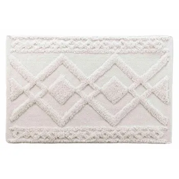 Covoras de baie alb 50x80 cm Gladis - douceur d'interieur imagine