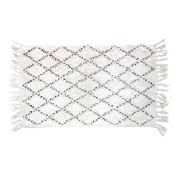 Covoras de baie alb 50x80 cm Latika - douceur d'interieur imagine