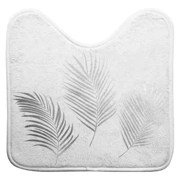 Covoras de baie alb-argintiu pentru WC 45x45 cm Orbella - douceur d'interieur imagine