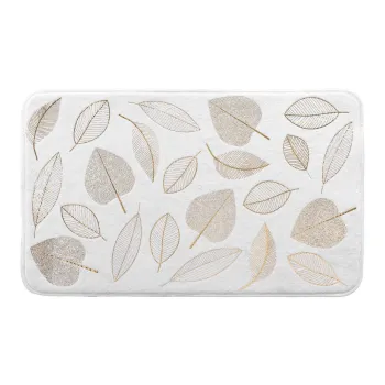 Covoras de baie alb din material textil 45x75 cm Joya - douceur d'interieur imagine