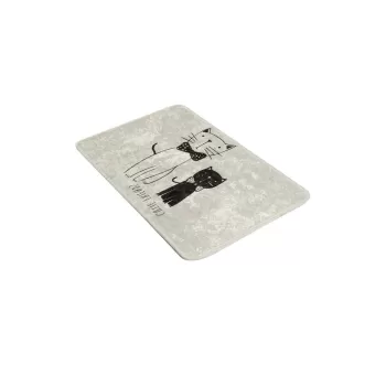 Covoras de baie alb/negru 60x40 cm Little Cats - Foutastic imagine