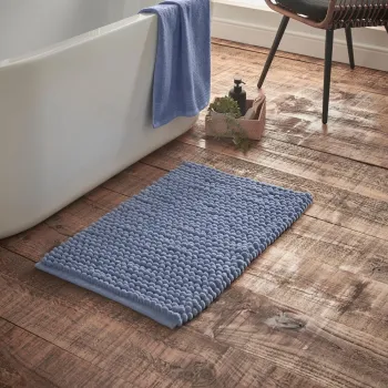 Covoras de baie albastru 50x80 cm Aspen Bobble - Bianca imagine